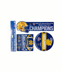 Officially Licensed Notre Dame Sugar Bowl Champions 3-Pack Decals