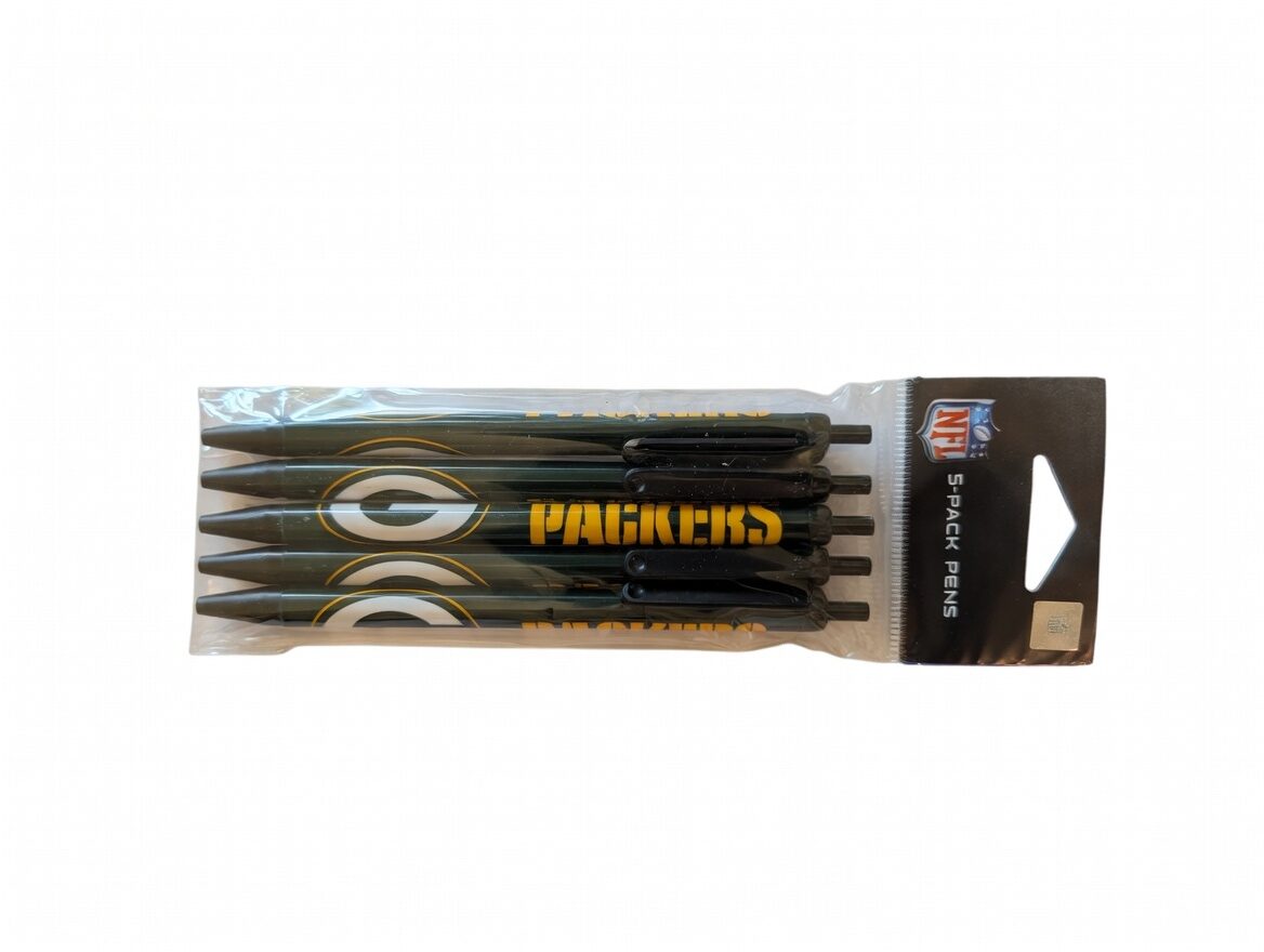 Officially Licensed Green Bay Pens - 5-Pack