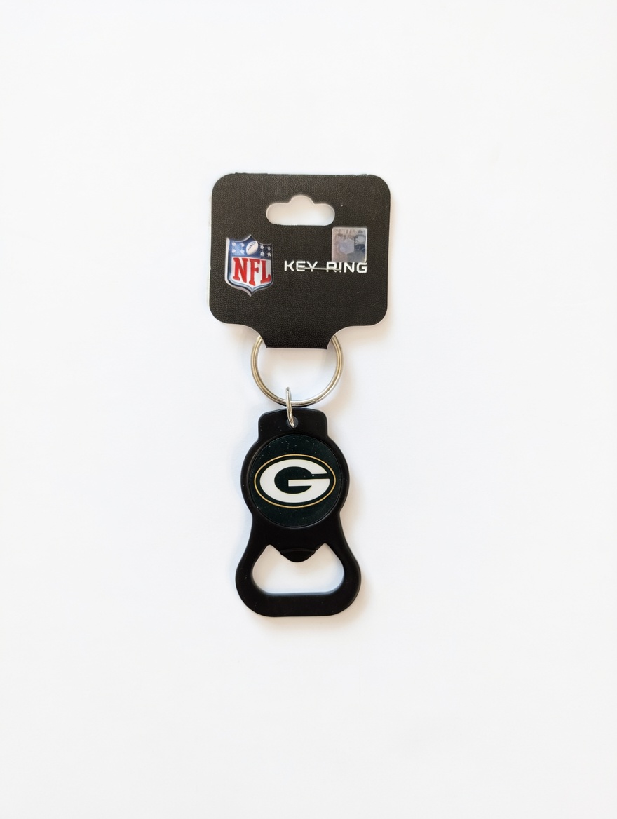 Officially Licensed Green Bay Bottle Opener Key Ring
