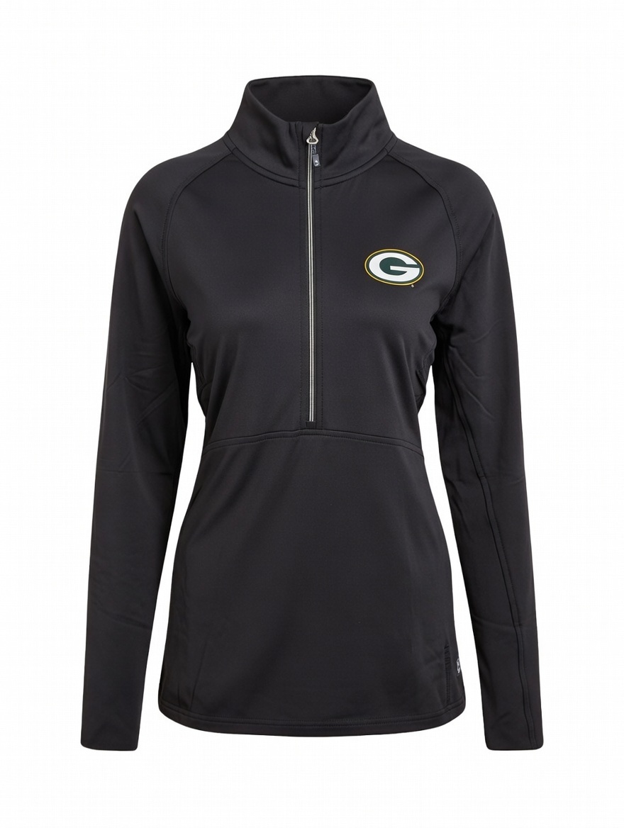 Officially Licensed Green Bay Women's Quarter Zip Pullover
