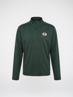 Officially Licensed Green Bay Men's Quarter Zip Pullover