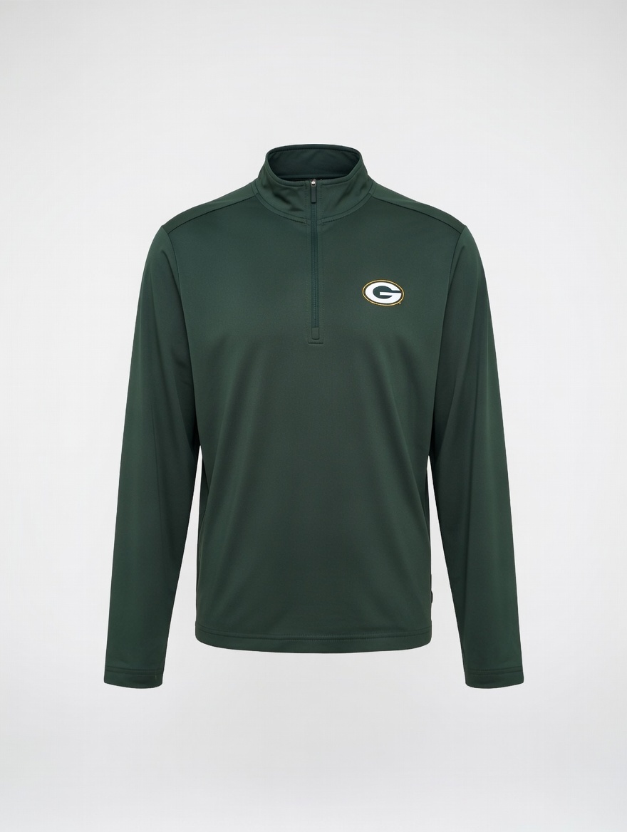 Officially Licensed Green Bay Men's Quarter Zip Pullover